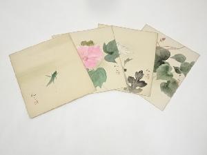 小寺礼三筆　肉筆色紙4枚